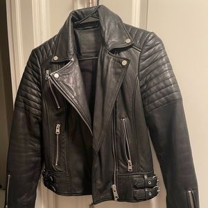 ONE DAY SALE!!!!Women’s All Saints Leather Jacket size 4 worn twice!